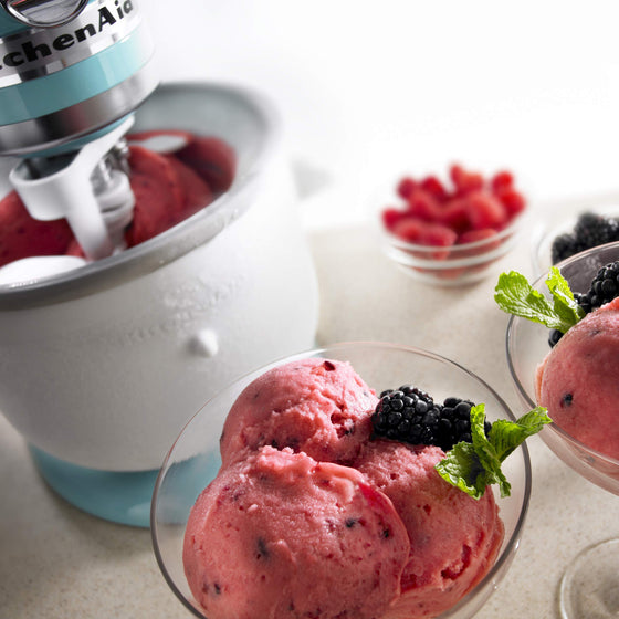 KitchenAid KICA0WH Ice Cream Maker Attachment - Excludes 7, 8, and most 6 Quart Models