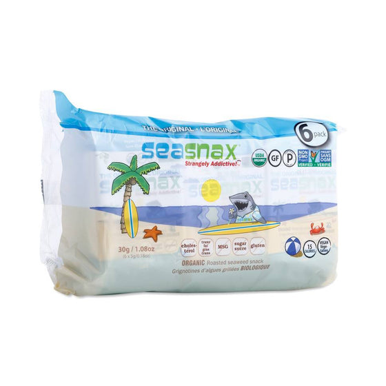 Organic Roasted Original Seaweed Snack, 6-pack