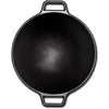 Lodge P14W3 Pro-Logic Cast Iron Wok, 14-inch, Black