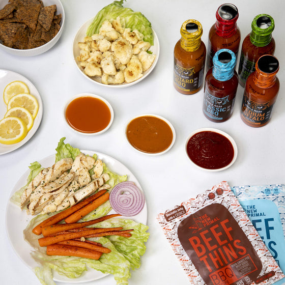 The New Primal Sea Salt Beef Thins - Whole30 Approved, Paleo, Gluten & Soy Free, Pack of 8