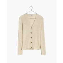  Pointelle Ribbed Cardigan Sweater