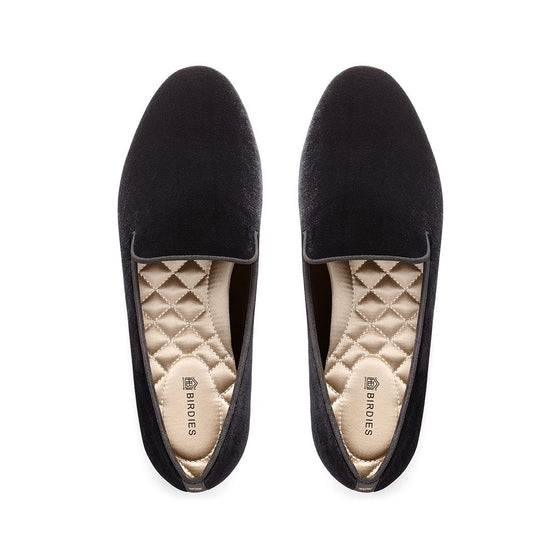 The Starling - Black Velvet Stylish Flat