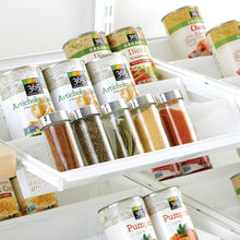  White Elfa Gliding Tiered Shelves