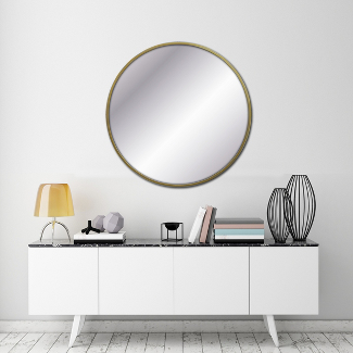 Round Decorative Wall Mirror Brass - Project 62™ : Target