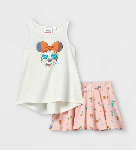 Toddler Minnie Mouse Knit Top And Bottom Set