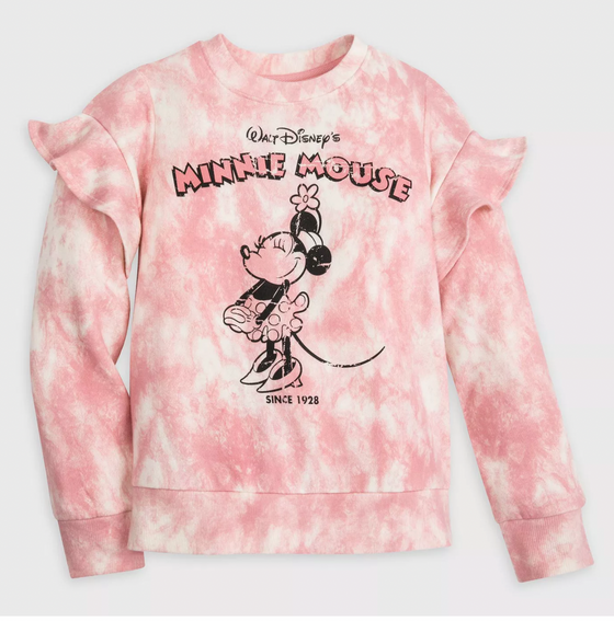 Girls' Disney Minnie Mouse Pullover Sweatshirt