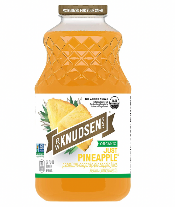 R.W. Knudsen Organic Just Pineapple Juice, 32 Ounces