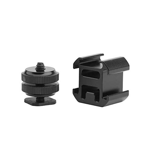 AFVO metal triple hot shoe camera shoe bracket for flash lights, microphones, and audio recorder pieces Danielle Walker