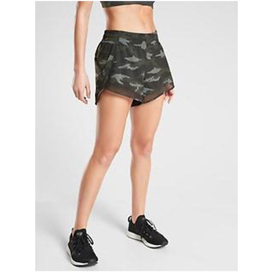 Athleta lightning 4.5 inch shorts camo Danielle Walker