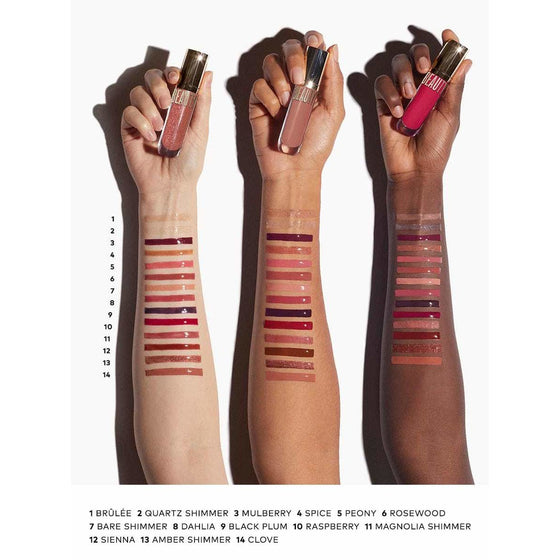 Beautycounter beyond gloss swatches Danielle Walker