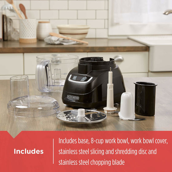 Black + Decker 8-cup food processor black FP1600B - included parts Danielle Walker