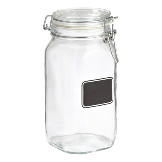 Bormioli hermetic glass jars with chalkboard labels large Danielle Walker
