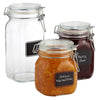 Bormioli hermetic glass jars with chalkboard labels Danielle Walker