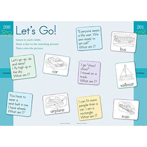 Brain Quest workbook pre-k let's go page Danielle Walker