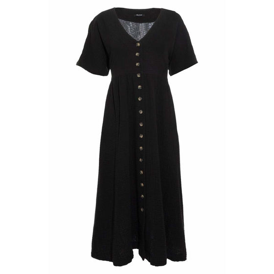 Button front gauze midi dress Danielle Walker