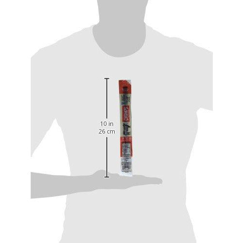 Chomps grass fed original beef jerky snack sticks - keto, paleo, whole 30 approved, non-GMO, gluten free, sugar free, high protein, 90 calorie snacks - 1.15 oz. meat stick - size diagram Danielle Walker