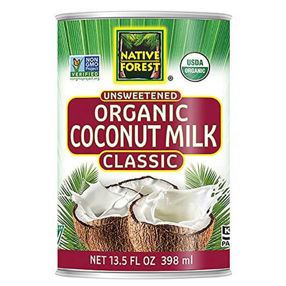 Native Forest Organic Classic Coconut Milk, 13.5 Ounce Cans (Pack of 12),Packaging may Vary
