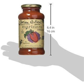 Cucina Antica - pasta sauce variety pack - 24 ounce, 6 count - non GMO, whole 30 approved, gluten free size diagram Danielle Walker
