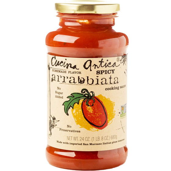 Cucina Antica - pasta sauce variety pack - 24 ounce, 6 count - non GMO, whole 30 approved, gluten free - spicy arrabbiata Danielle Walker