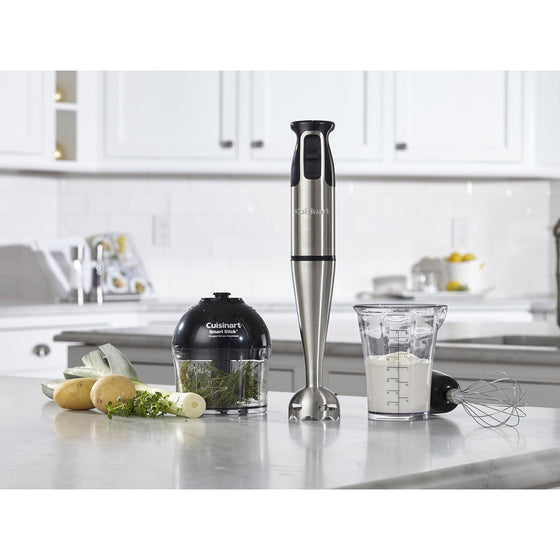 Cuisinart CSB-79 smart stick 2 speed hand blender in stainless steel and black product shot Danielle Walker