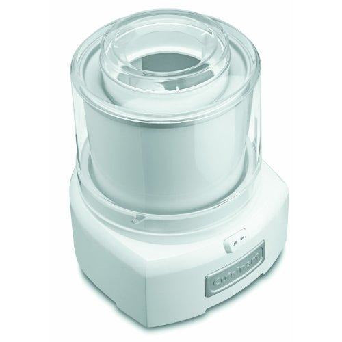Cuisinart ICE-21 1.5 quart frozen yogurt ice cream maker qt in white - product shot side Danielle Walker