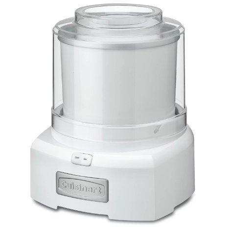 Cuisinart ICE-21 1.5 quart frozen yogurt ice cream maker qt in white - side 1 Danielle Walker