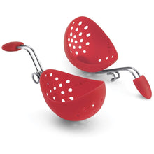  Cuisipro egg silicone poacher set of 2 in red Danielle Walker