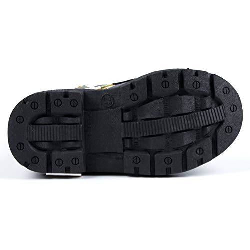 Dadawen waterproof side zipper lace up ankle boots for toddlers, littles kids, and big kids in white with flowers US size 9.5 M toddler shoe bottom Danielle Walker