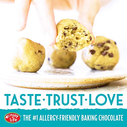 Enjoy Life semi-sweet, dairy free vegan mega chunk chocolate chips are the number 1 allergy friendly baking chocolate Danielle Walker