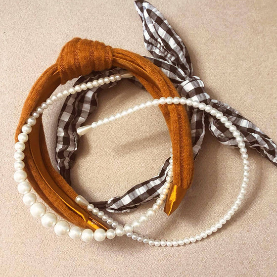 Satin and Knitted Fabric Top Knot Headband - Universal Thread