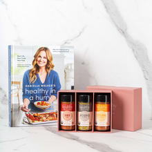  Healthy In A Hurry autographed cookbook plus a little heat seasoning blend bundle box Danielle Walker