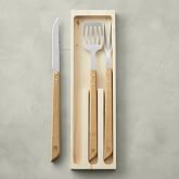 Williams Sonoma Black-Handled 4-Piece BBQ Tool Set with Storage Case