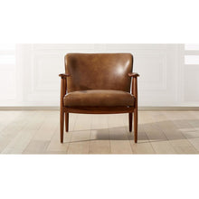  Troubadour Saddle Leather Wood Frame Chair
